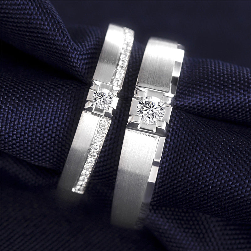 Harley-185: パラレルプロミス – 18Kホワイトゴールド製ラボグロウンダイヤモンドベゼルバンド