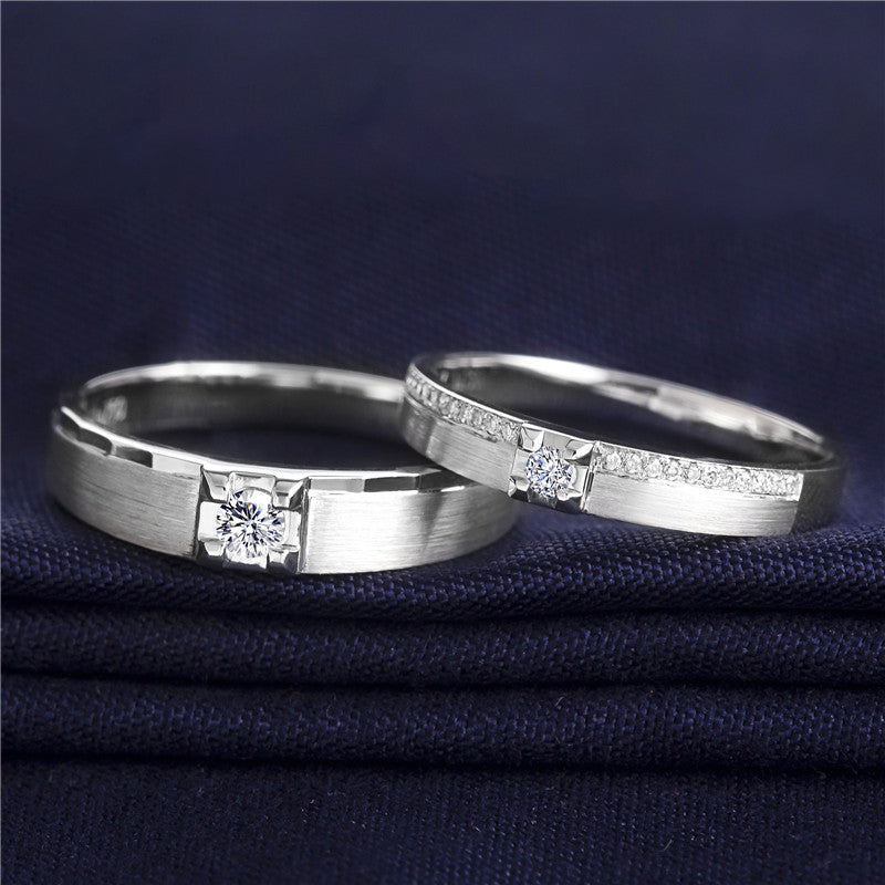 Harley-185: パラレルプロミス – 18Kホワイトゴールド製ラボグロウンダイヤモンドベゼルバンド