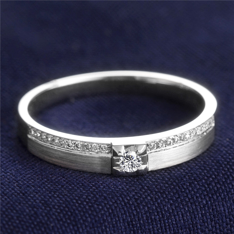 Harley-185: パラレルプロミス – 18Kホワイトゴールド製ラボグロウンダイヤモンドベゼルバンド