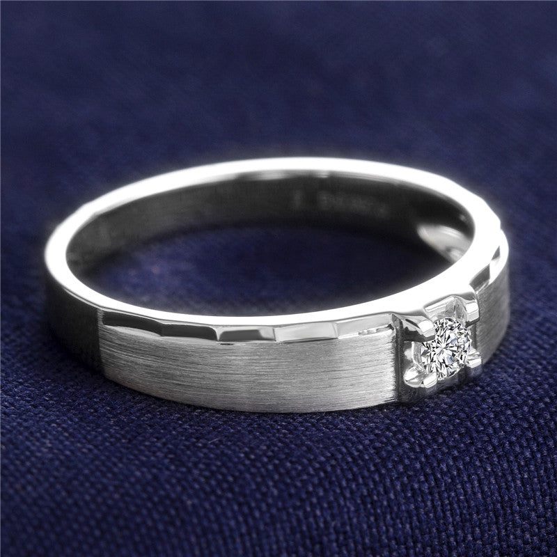 Harley-185: パラレルプロミス – 18Kホワイトゴールド製ラボグロウンダイヤモンドベゼルバンド