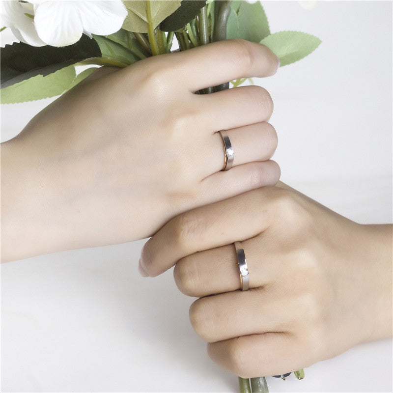 Harley-186: Dual Grace – Bandas de bisel con diamantes cultivados en laboratorio en oro blanco y rosa de 18 quilates