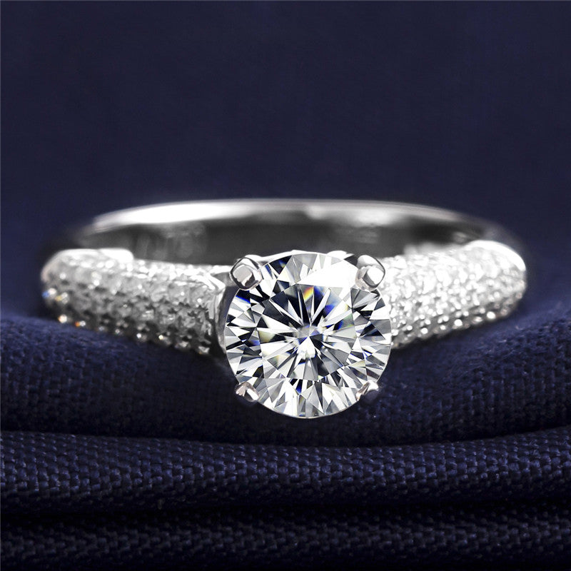 Eco-208 Customization | 18K White Gold | Lab-Grown Diamond  Round Brilliant-Cut 1.00ct D VVS1  | IGI Certified