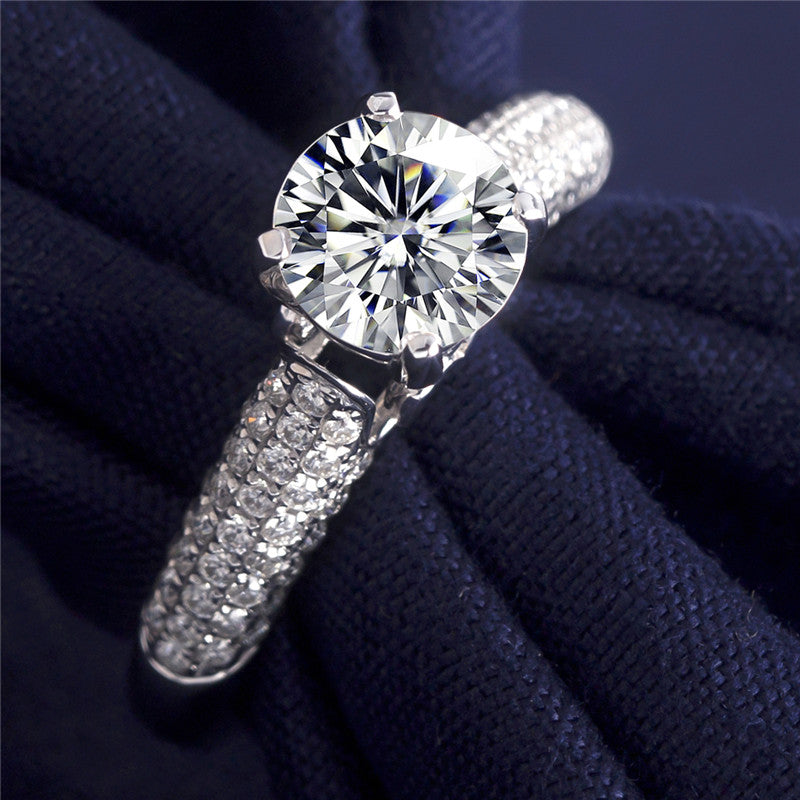 Eco-208 Customization | 18K White Gold | Lab-Grown Diamond  Round Brilliant-Cut 1.00ct D VVS1  | IGI Certified