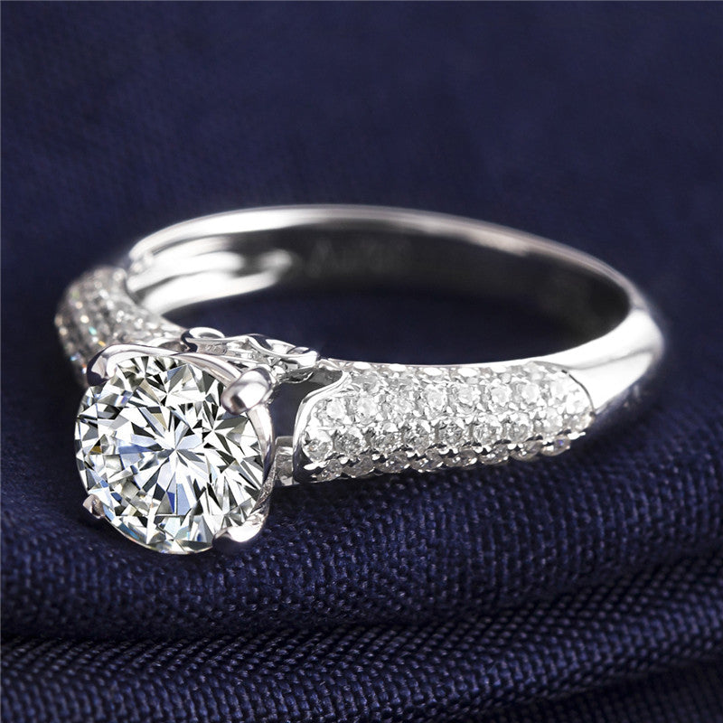 Eco-208 Customization | 18K White Gold | Lab-Grown Diamond  Round Brilliant-Cut 1.00ct D VVS1  | IGI Certified