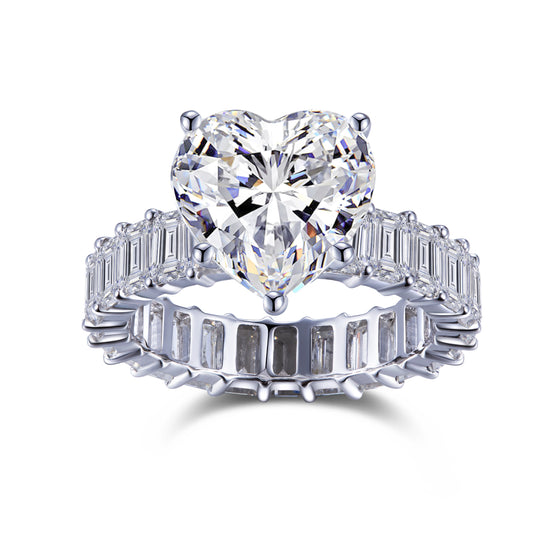 Eco-286 Customization | 18K White Gold | Heart-Cut Lab-Grown Diamond 1CT D VVS1 | IGI Certified