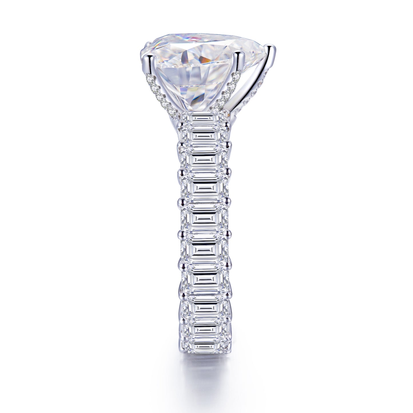 Eco-286 Customization | 18K White Gold | Heart-Cut Lab-Grown Diamond 1CT D VVS1 | IGI Certified
