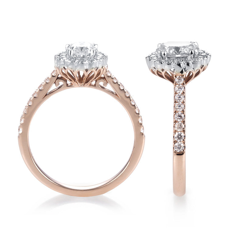 Eco-386   Customization | 18K Rose Gold | 2ct D VVS2 Lab-Grown Diamond | IGI Certified