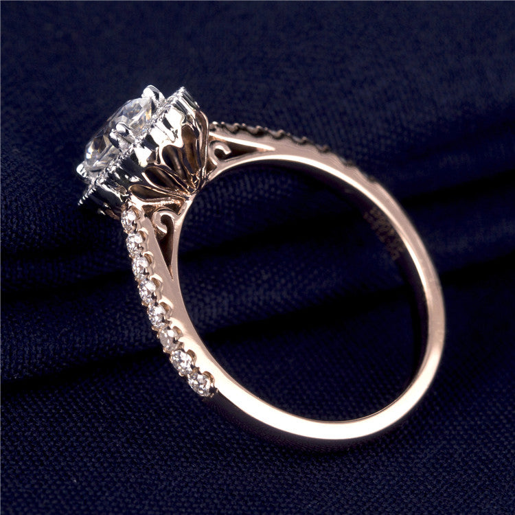 Eco-386   Customization | 18K Rose Gold | 2ct D VVS2 Lab-Grown Diamond | IGI Certified