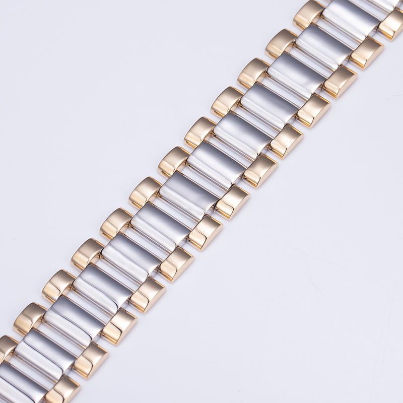 Ecob-567 "Architect of Light" Two-Tone Link Bracelet