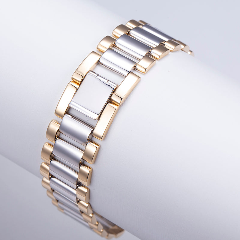Ecob-567 "Architect of Light" Two-Tone Link Bracelet