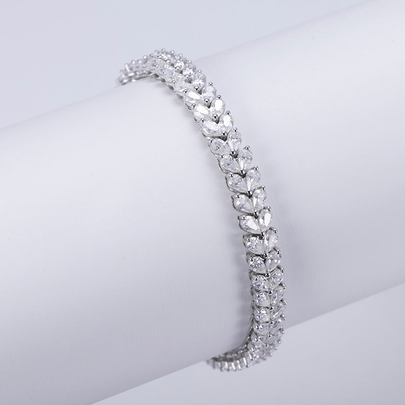 Ecob-580 "Echo of Light" Lab-Grown Diamond Double Row Tennis Bracelet - Signature Collection