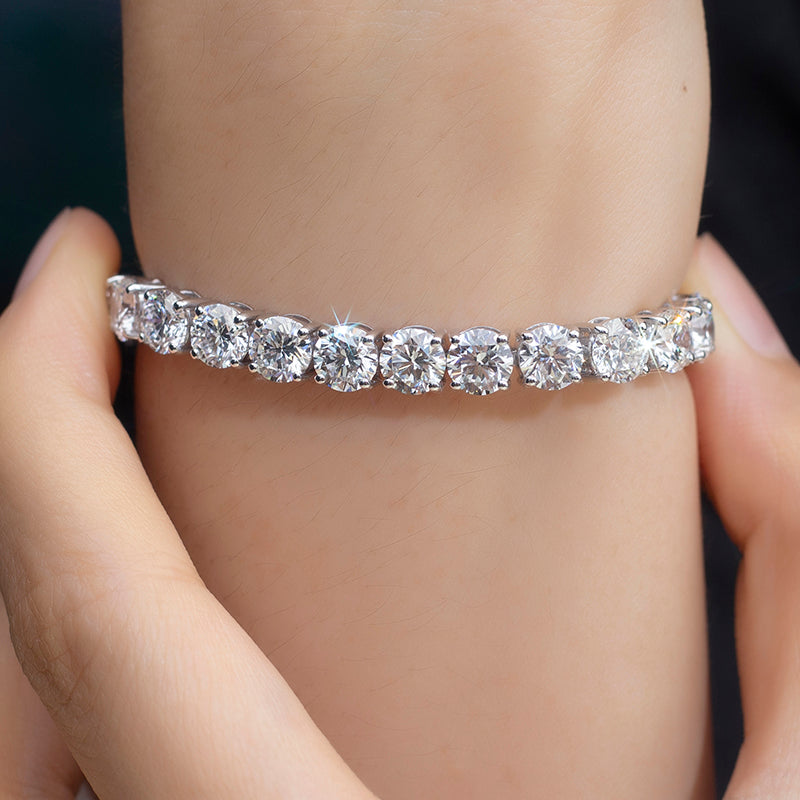 Ecob-584 Orbit of Grace Lab-Grown Diamond Tennis Bracelet