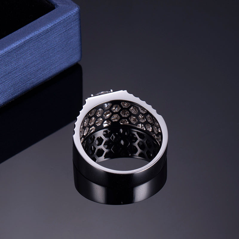 Harley-559: Apex Lineage – Lab-Grown Diamond Bezel Ring in 18K White Gold