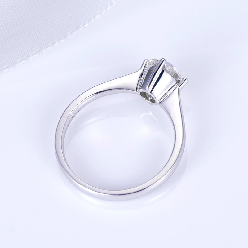 Eco-702: パラレル・ヴォウズ – ラボグロウンダイヤモンドのカップルリング（18Kホワイトゴールド）