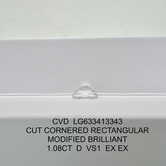 Radiant D VS1 EX EX 1.08ct CVD Lab Grown Diamond with IGI Certificate LG633413343