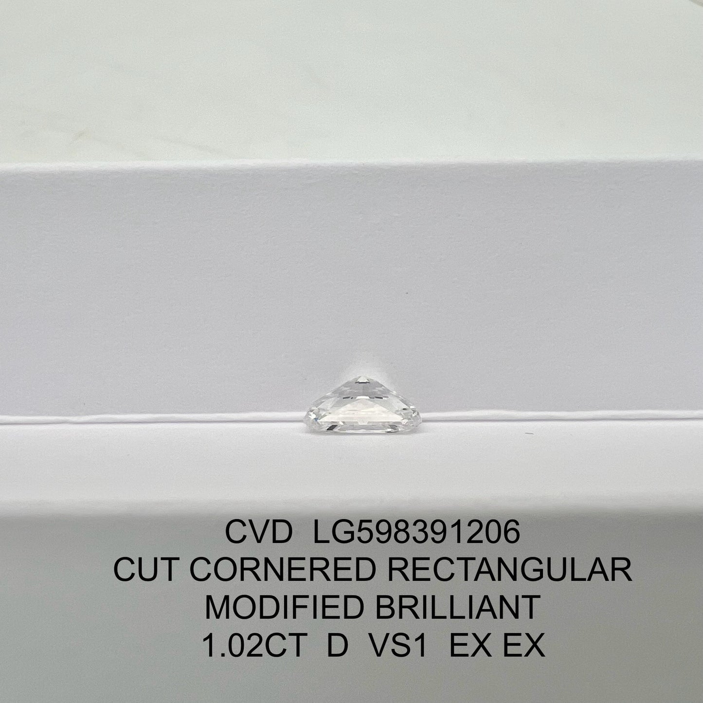Radiant D VS1 EX EX 1.02ct CVD Lab Grown Diamond with IGI Certificate LG598391206