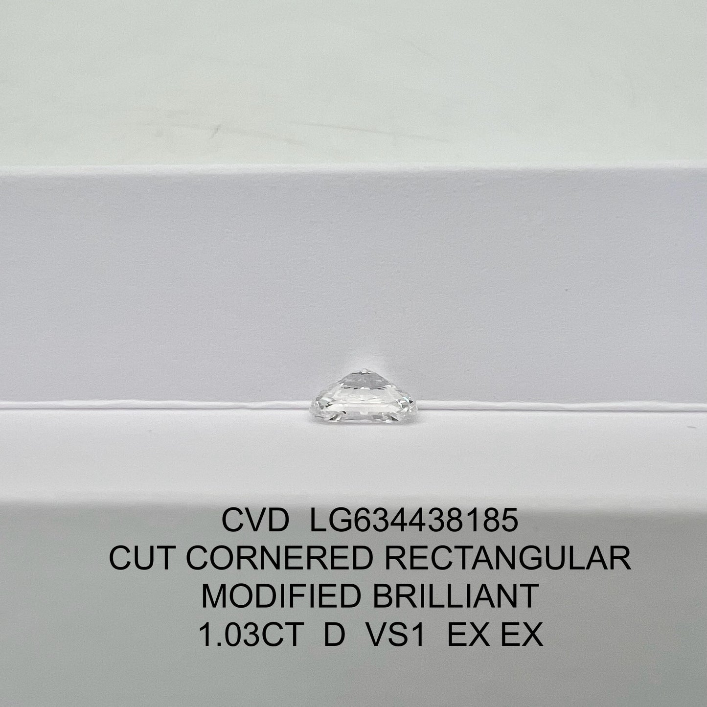 Radiant D VS1 EX EX 1.03ct CVD Lab Grown Diamond with IGI Certificate LG634438185