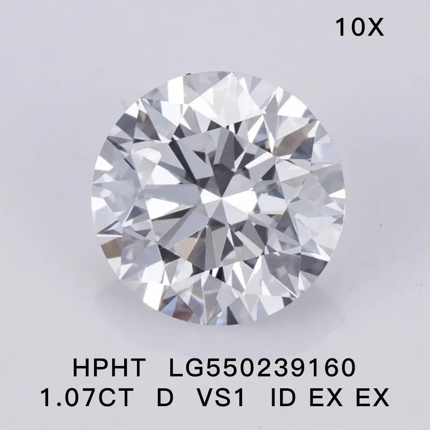 Round Shape Lab Grown Diamond Price List 0.3ct - 5ct IGI Certificate CVD HPHT Diamond