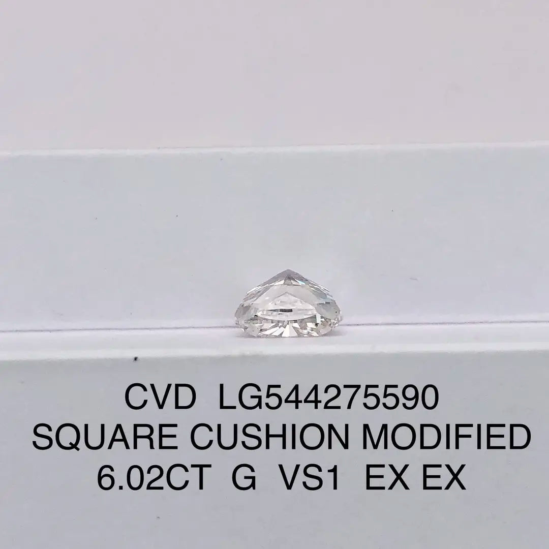 Square Cushion 6ct G VS1 CVD Lab Grown Diamond IGI Certificate LG544275590