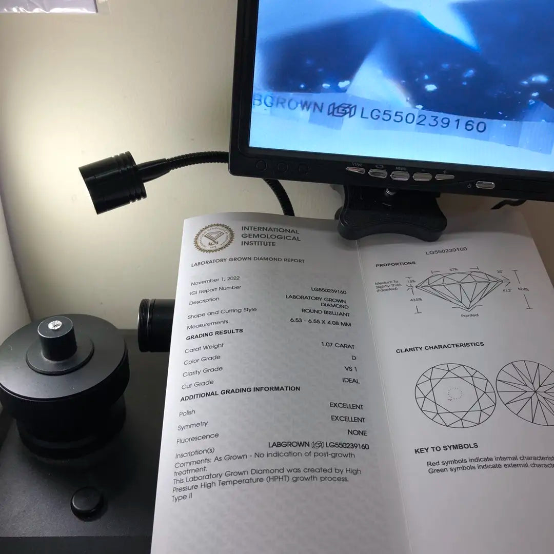 Round Shape Lab Grown Diamond Price List 0.3ct - 5ct IGI Certificate CVD HPHT Diamond