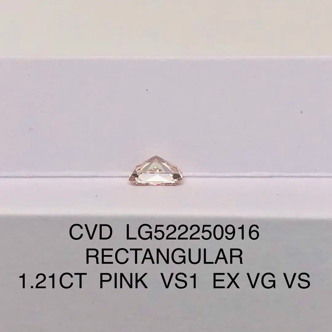 Radiant Cut 1.21ct Faint Pink VS1 CVD Lab Grown Diamond IGI Certificate LG522250916