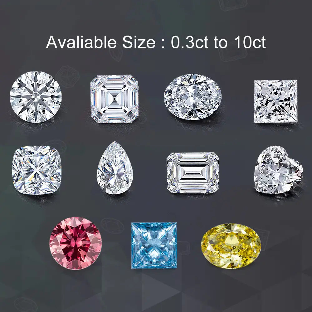 Round Shape Lab Grown Diamond Price List 0.3ct - 5ct IGI Certificate CVD HPHT Diamond