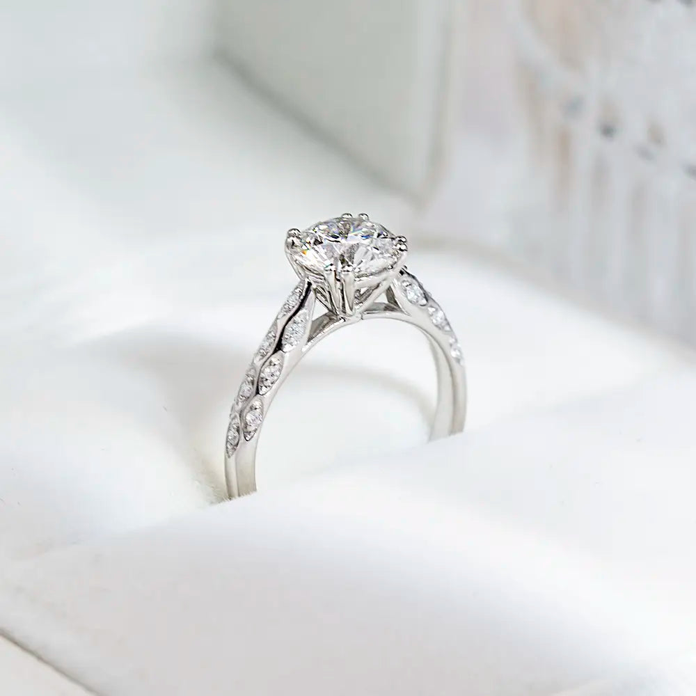 Eco-1812 Solitaire Ring: 1.5CT IGI-Certified Lab Diamond in Platinum